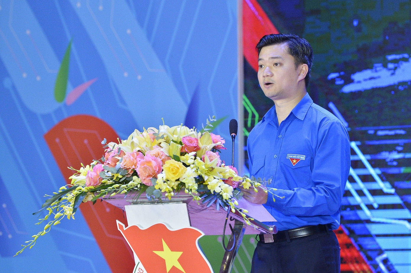 Anh Nguyễn Minh Triết, Bí thư T.Ư Đoàn, Chủ tịch T.Ư Hội SVVN phát biểu tại lễ phát động cuộc thi. Ảnh: Minh Đức Anh Nguyễn Minh Triết, Bí thư T.Ư Đoàn, Chủ tịch T.Ư Hội SVVN phát biểu tại lễ phát động cuộc thi. Ảnh: Minh Đức