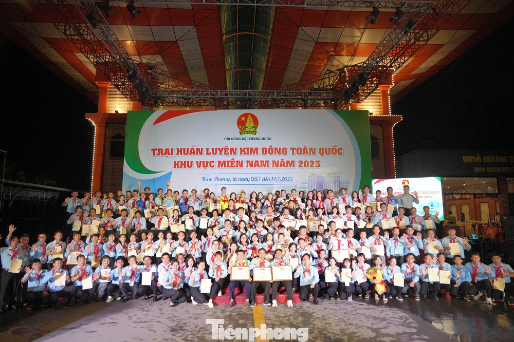 Các trại sinh tại Trại huấn luyện Kim Đồng toàn quốc năm 2023 – Khu vực miền Nam. Các trại sinh tại Trại huấn luyện Kim Đồng toàn quốc năm 2023 – Khu vực miền Nam.