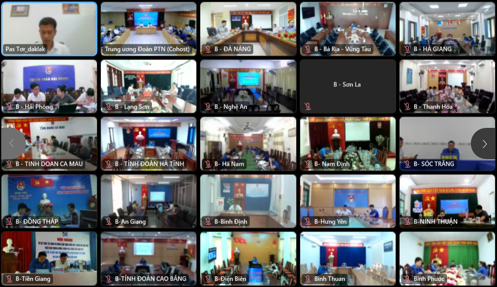 Các điểm cầu tại hội nghị Các điểm cầu tại hội nghị