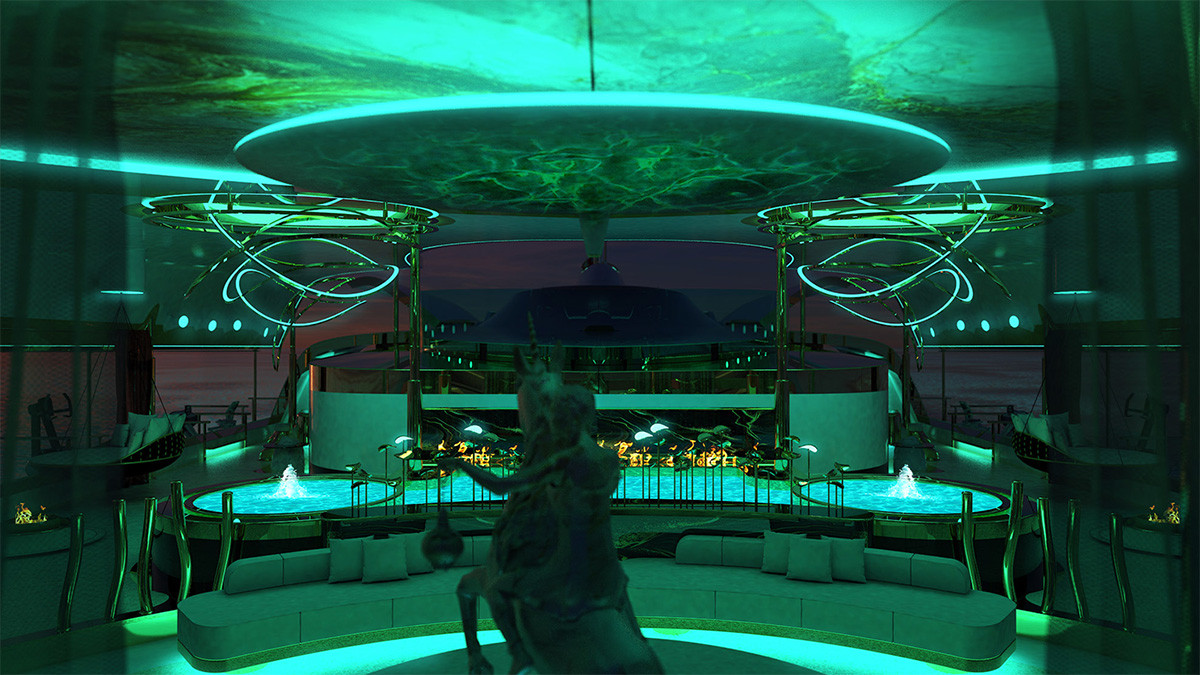 Đơn vị đóng tàu sẽ xin ý kiến khách để thiết kế nội thất trong mơ. Ngoài ra, sẽ có 1 phòng ăn sang trọng có chỗ cho 36 khách và những bức tường kính nhìn toàn cảnh, một hầm rượu được tuyển chọn và một rạp chiếu phim có công nghệ tiên tiến. Đơn vị đóng tàu sẽ xin ý kiến khách để thiết kế nội thất trong mơ. Ngoài ra, sẽ có 1 phòng ăn sang trọng có chỗ cho 36 khách và những bức tường kính nhìn toàn cảnh, một hầm rượu được tuyển chọn và một rạp chiếu phim có công nghệ tiên tiến.