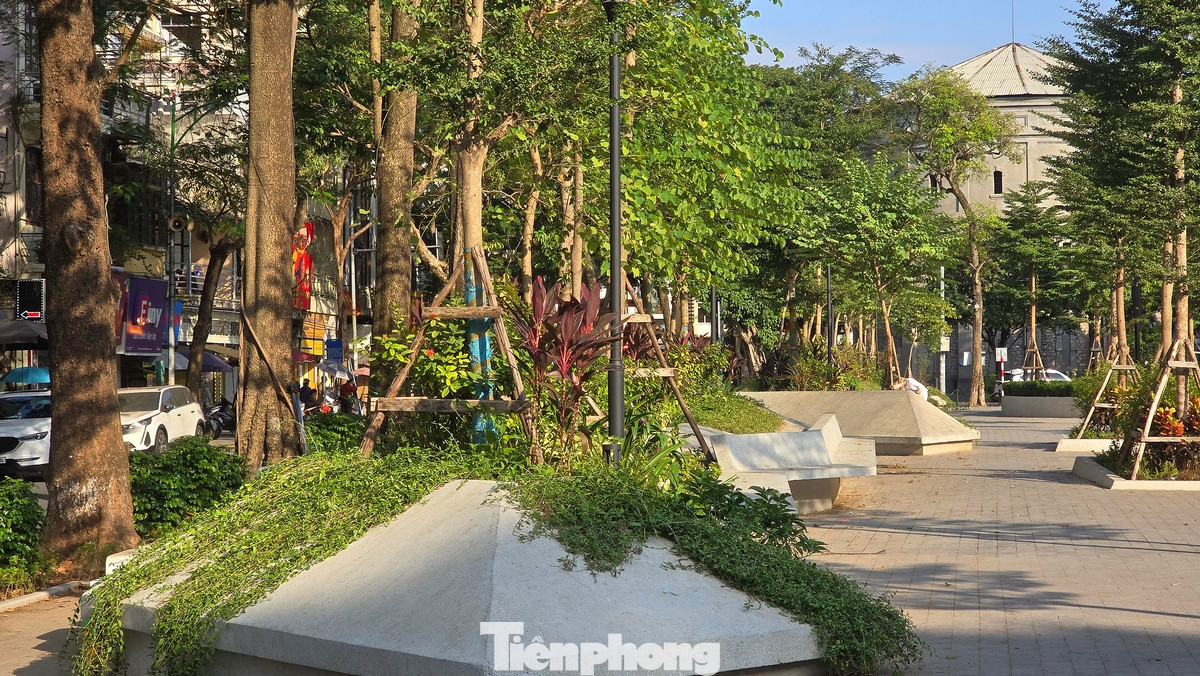 Vườn hoa Vạn Xuân (tên gọi cũ là vườn hoa Hàng Đậu) hiện là một trong những không gian xanh của Hà Nội.