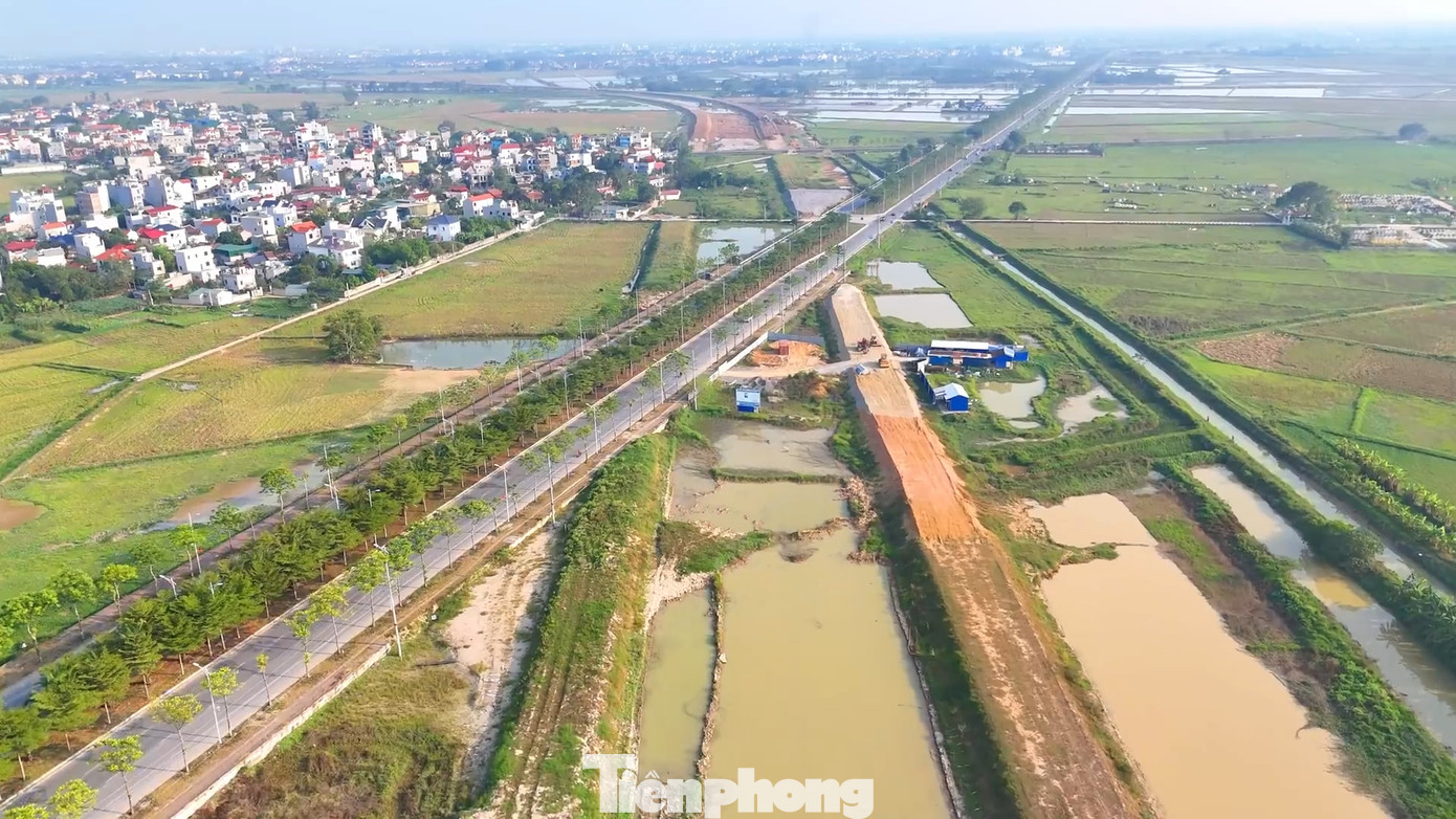 Theo ghi nhận, hiện dự án đang triển khai nhiều đoạn qua địa bàn huyện Thanh Oai.