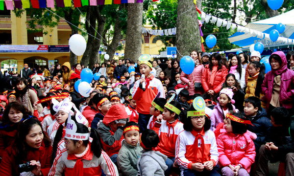 Một học sinh đã đặt câu hỏi về bí quyết học giỏi toán trong phần giao lưu với Đậu Hải Đăng