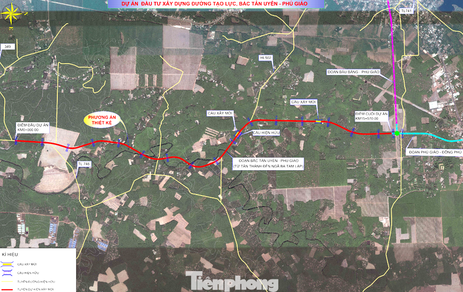 Sơ đồ dự án nhìn từ vệ tinh Sơ đồ dự án nhìn từ vệ tinh