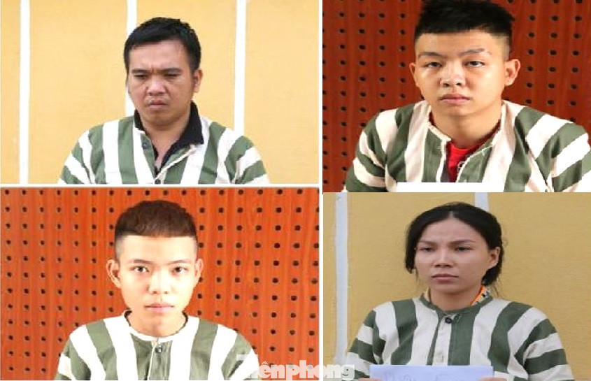 Nhóm đối tượng bị tạm giữ