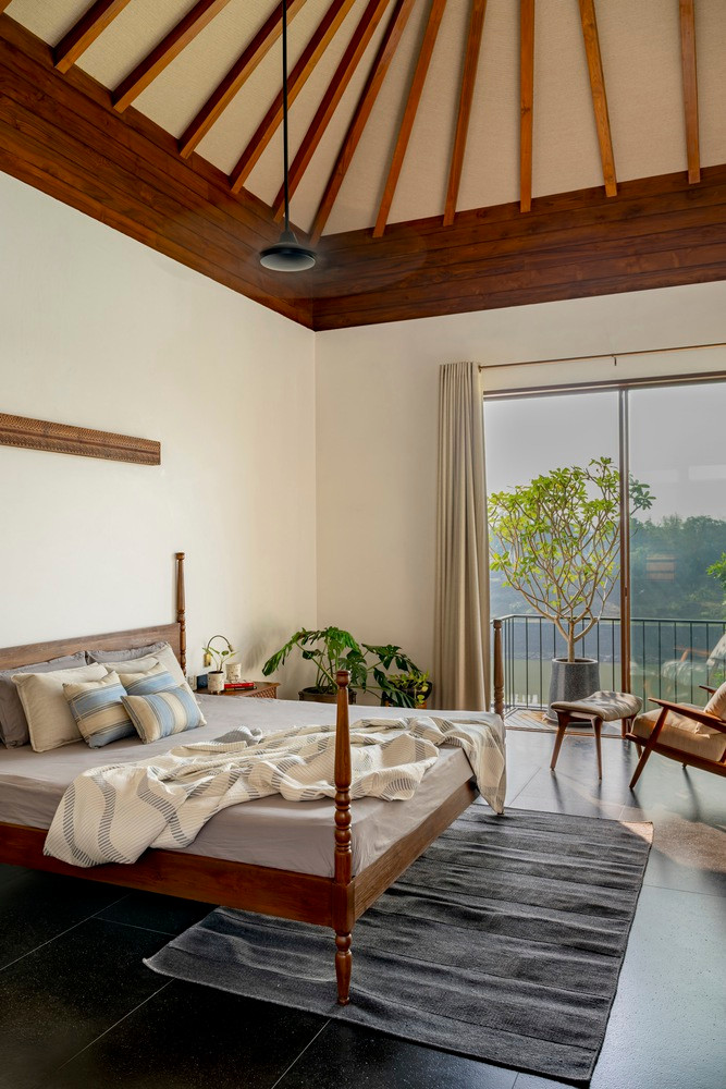 Khối phòng ngủ có sân riêng và view sông thoáng đãng.