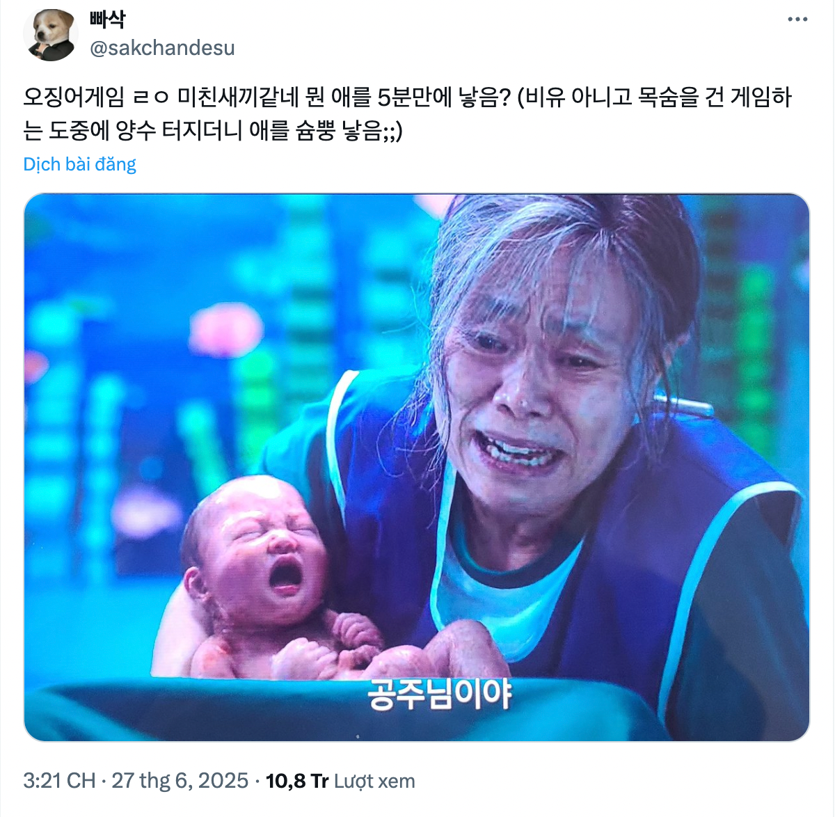 Người xem than phiền về cảnh sinh con phi thực tế, thu hút hơn 10,8 triệu người quan tâm.