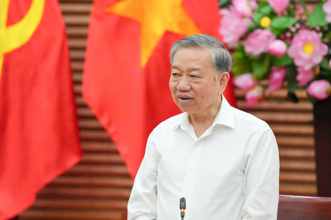 Tổng Bí thư Tô Lâm phát biểu tại buổi làm việc. Tổng Bí thư Tô Lâm phát biểu tại buổi làm việc.