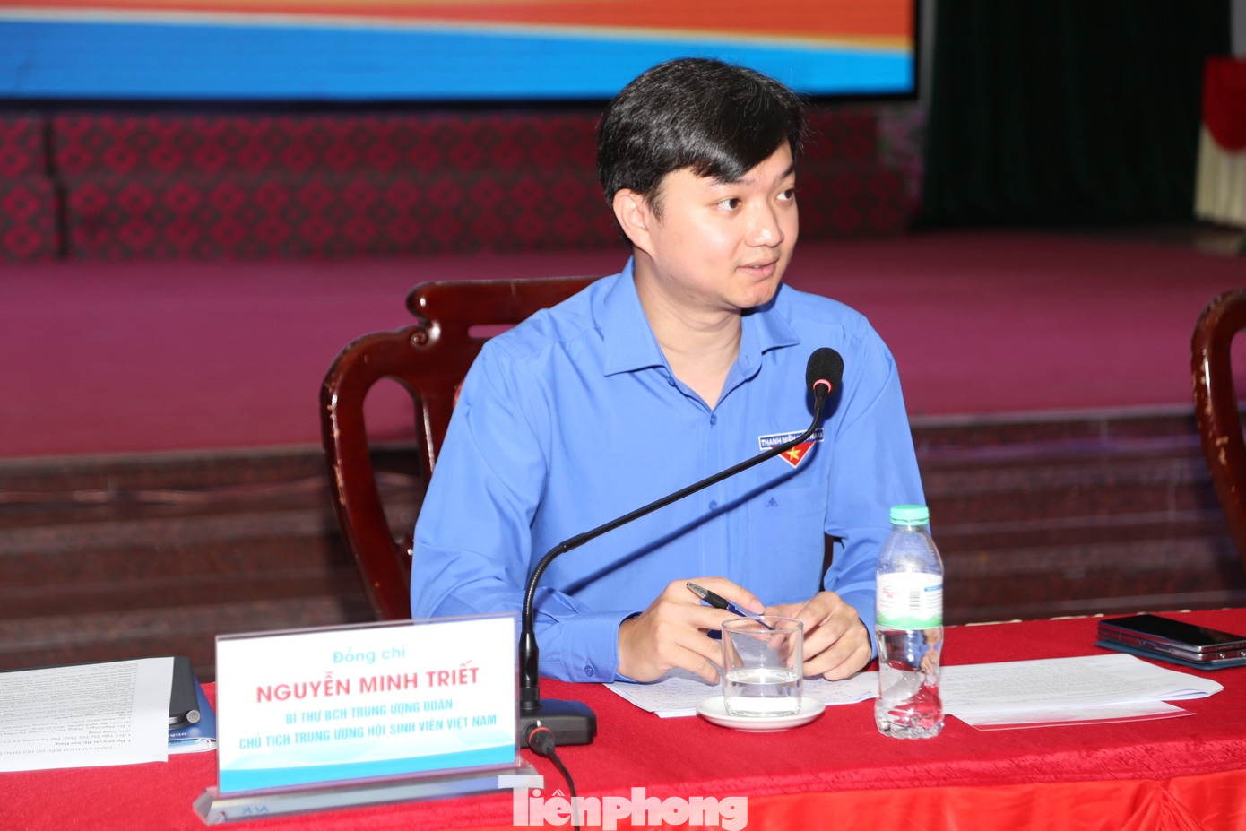 Anh Nguyễn Minh Triết, Bí thư Trung ương Đoàn, Chủ tịch Trung ương Hội Sinh viên Việt Nam chủ trì diễn đàn