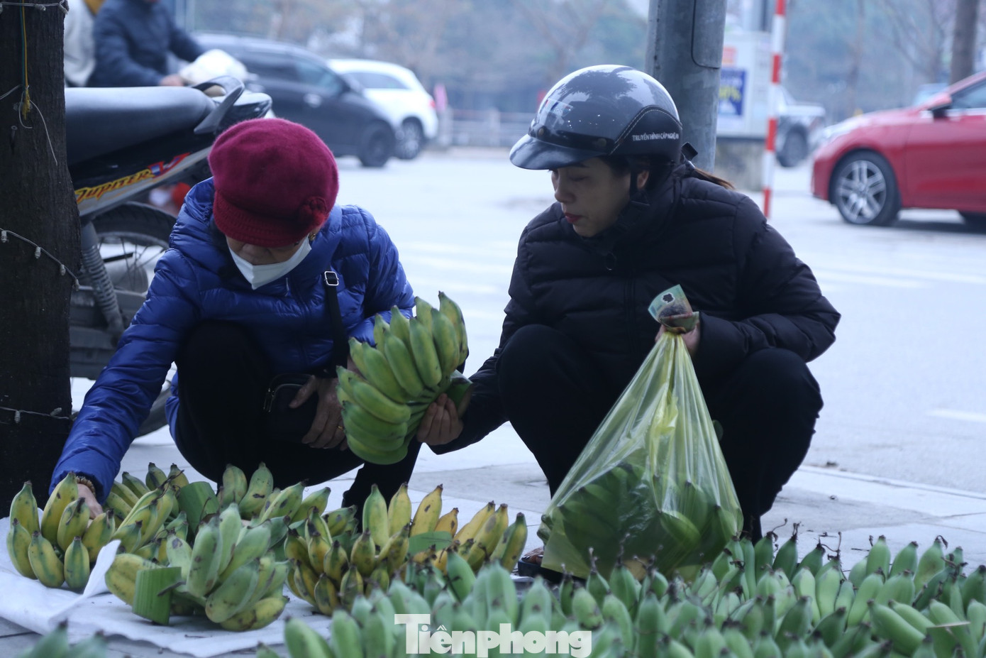 Bày bán chuối tại chợ Hưng Phúc, bà Liên cho biết, chuối năm nay không được đẹp nhưng giá đắt hơn năm ngoái nhưng càng về sát Tết, giá chuối càng tăng cao. “Chuối loại quả nhỏ, xấu cũng phải 100.000 - 150.000 đồng mỗi nải, còn loại quả to, đều đẹp có giá hơn 200.000 - 300.000 đồng/nải;... Tôi cứ bán theo nải, không cân kẹo gì cả, nải nào quả đẹp, số lẻ thì giá cao mà nải nào kém hơn tí thì giá thấp”, bà Liên nói. Bày bán chuối tại chợ Hưng Phúc, bà Liên cho biết, chuối năm nay không được đẹp nhưng giá đắt hơn năm ngoái nhưng càng về sát Tết, giá chuối càng tăng cao. “Chuối loại quả nhỏ, xấu cũng phải 100.000 - 150.000 đồng mỗi nải, còn loại quả to, đều đẹp có giá hơn 200.000 - 300.000 đồng/nải;... Tôi cứ bán theo nải, không cân kẹo gì cả, nải nào quả đẹp, số lẻ thì giá cao mà nải nào kém hơn tí thì giá thấp”, bà Liên nói.
