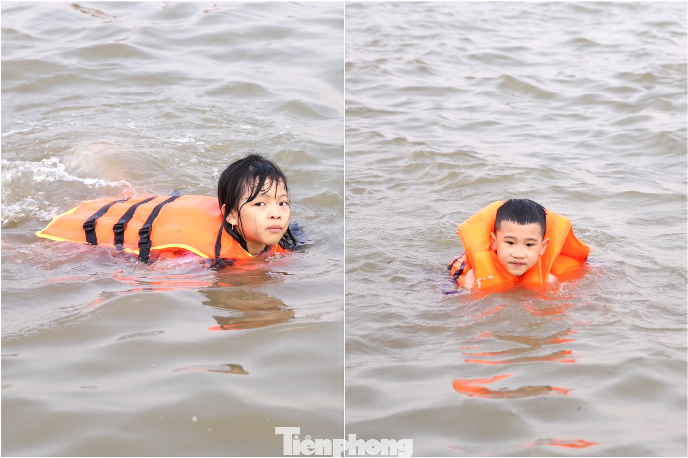 Trẻ con được mặc áo phao, tắm cùng người lớn đảm bảo an toàn