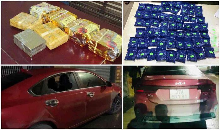 Tang vật thu giữ khi bắt Phan Trọng Sơn và Nguyễn Tất Thạch Tang vật thu giữ khi bắt Phan Trọng Sơn và Nguyễn Tất Thạch