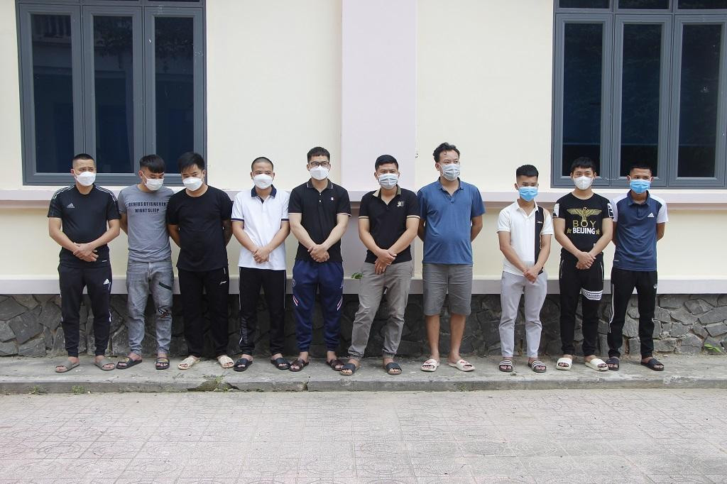 Các đối tượng bị cơ quan công an bắt giữ