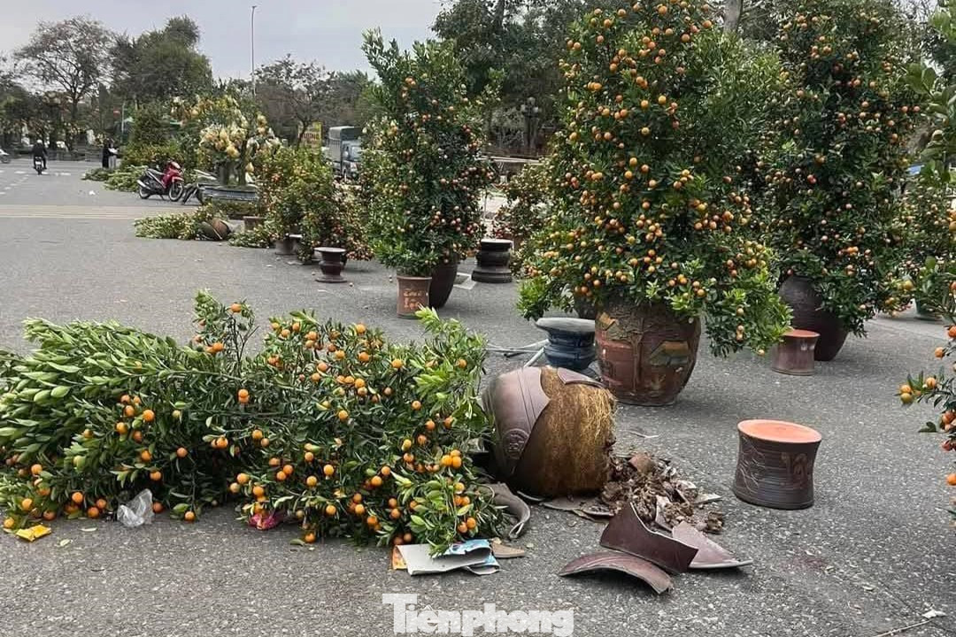 Thời tiết mưa lớn khiến các tiểu thương như đang ngồi trên đống lửa vì lo "mất Tết".