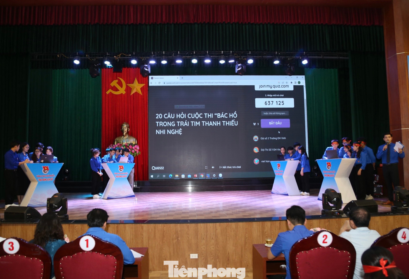 Tại chương trình, 4 đội thi: Đại học Vinh số 1 và số 2, Cao đẳng Việt - Đức Nghệ An và Cao đẳng KTCN Việt Nam - Hàn Quốc sẽ trải qua 3 phần thi, bao gồm: Theo dòng lịch sử, Thanh niên sống đẹp và Con đường thanh niên. Tại chương trình, 4 đội thi: Đại học Vinh số 1 và số 2, Cao đẳng Việt - Đức Nghệ An và Cao đẳng KTCN Việt Nam - Hàn Quốc sẽ trải qua 3 phần thi, bao gồm: Theo dòng lịch sử, Thanh niên sống đẹp và Con đường thanh niên.