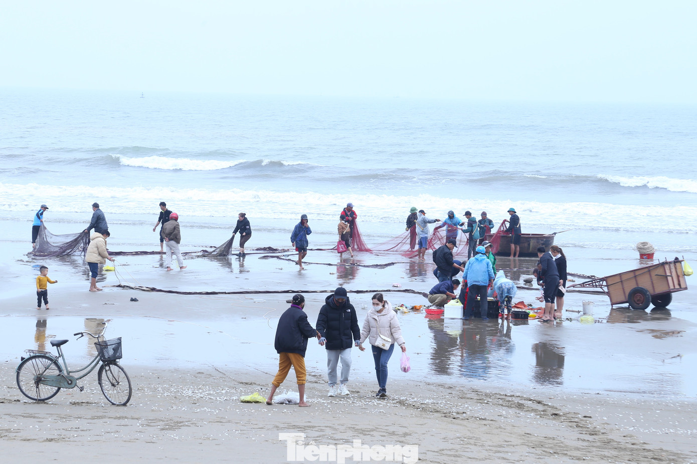 Kết thúc buổi kéo rùng, ngư dân thu dọn ngư cụ, về nhà nghỉ ngơi lấy sức cho những mẻ lưới rùng vào ngày mai.