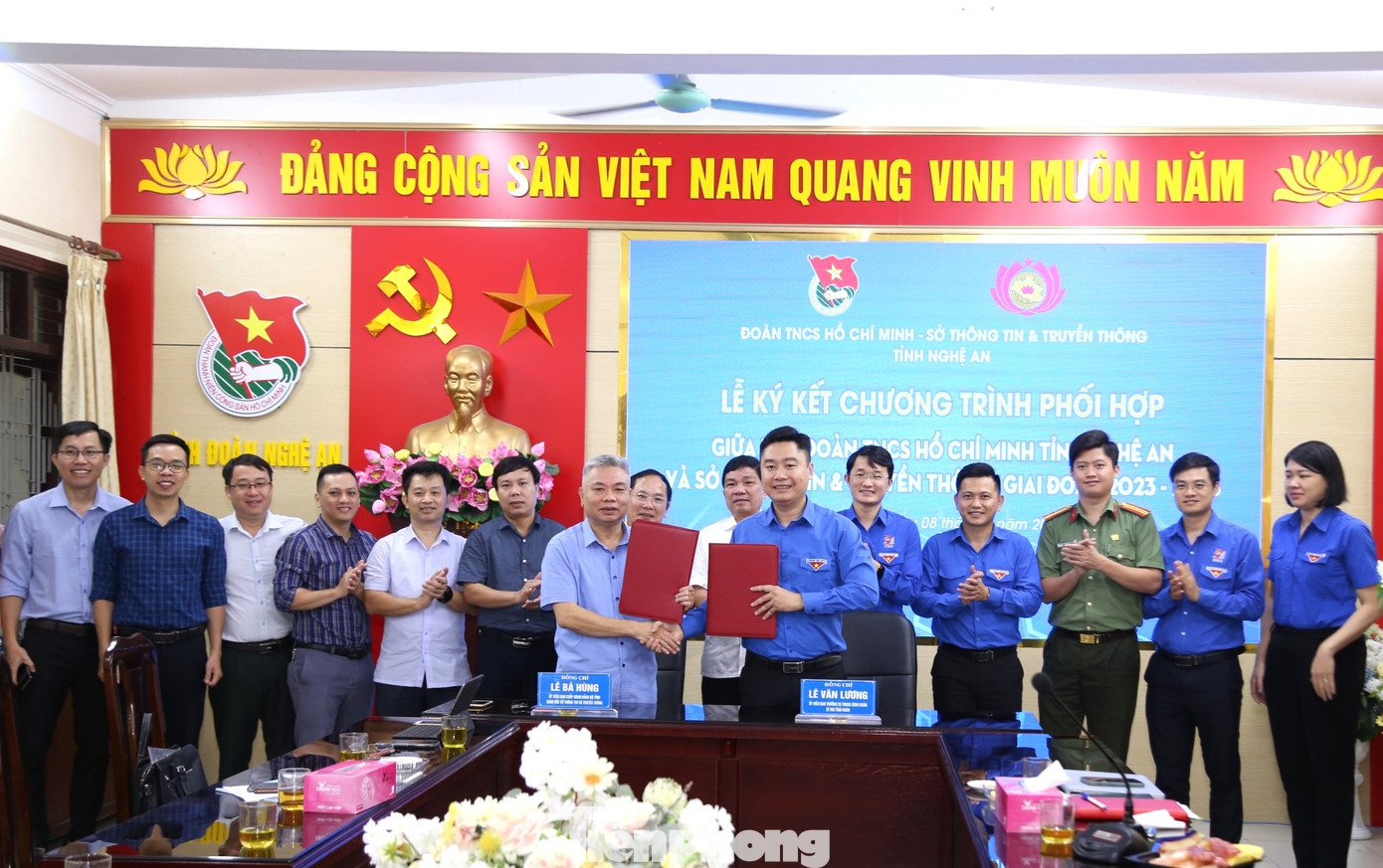 Ký kết chương trình phối hợp giữa Ban Chấp hành Đoàn TNCS Hồ Chí Minh tỉnh Nghệ An và Sở thông tin và Truyền thông, giai đoạn 2023 – 2026.