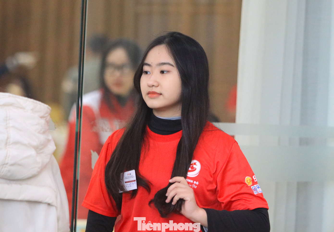 Các tình nguyện viên tại ngày hội Chủ Nhật Đỏ.