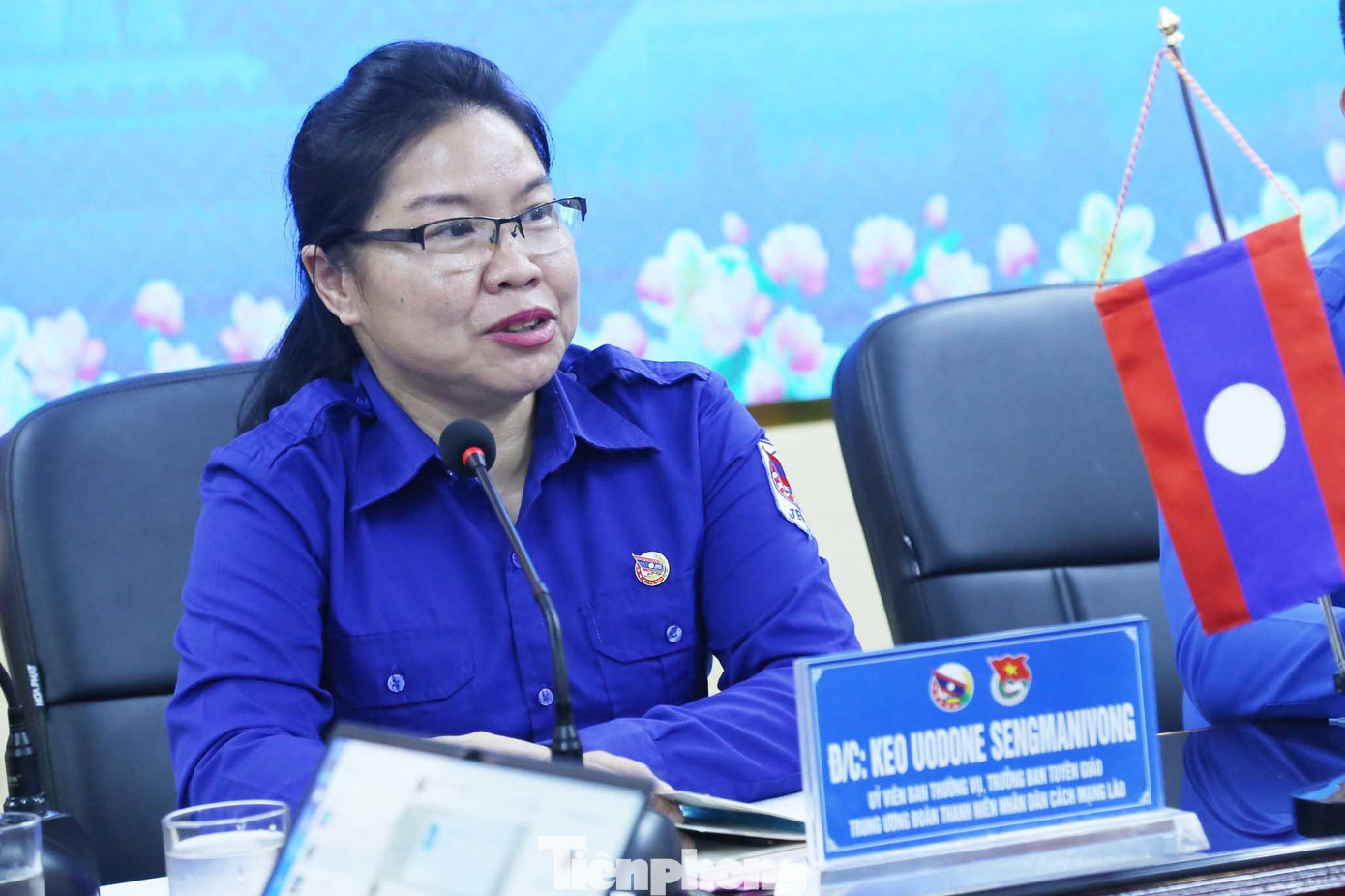 Đồng chí Keo Uodone Sengmanivong – Uỷ viên Ban Thường vụ, Trưởng Ban Tuyên giáo Trung ương Đoàn Thanh niên Nhân dân cách mạng Lào.