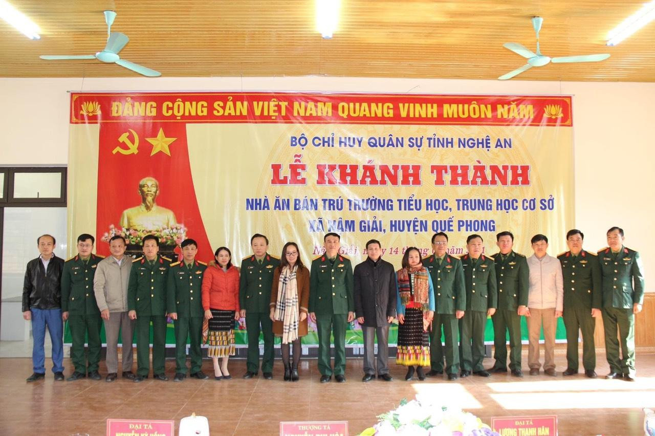 Lễ khánh thành Nhà ăn bán trú Trường Tiểu học, THCS xã Nậm Giải, huyện Quế Phong, Nghệ An