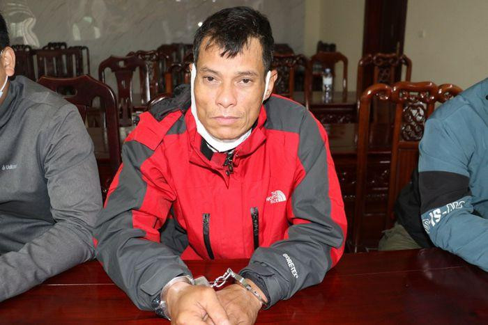 Đối tượng Đỗ Xuân Hiếu tại cơ quan công an