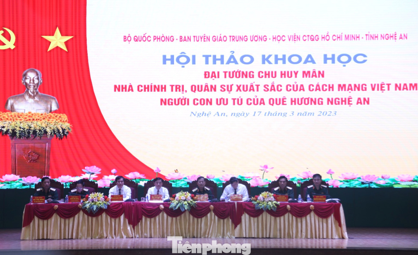 Hội thảo khoa học với chủ đề “Đại tướng Chu Huy Mân, nhà quân sự, chính trị xuất sắc của cách mạng Việt Nam - Người con ưu tú của quê hương Nghệ An”, nhân kỷ niệm 110 năm ngày sinh đồng chí Đại tướng Chu Huy Mân (17/3/1913-17/3/2023).