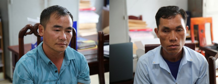 Hai đối tượng tại cơ quan công an