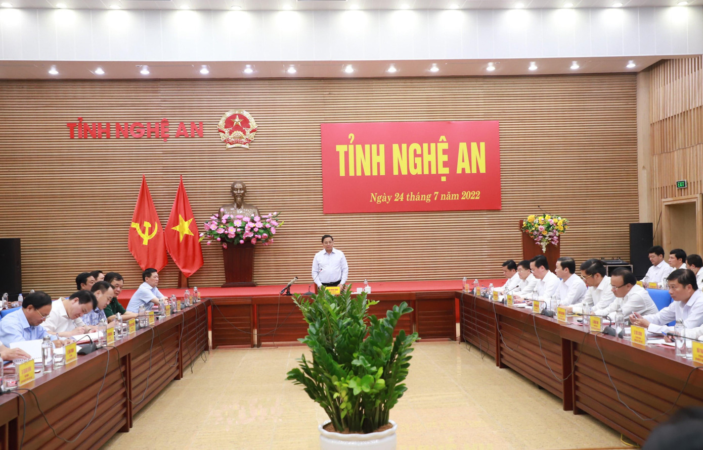 Thủ tướng Phạm Minh Chính làm việc tại Nghệ An