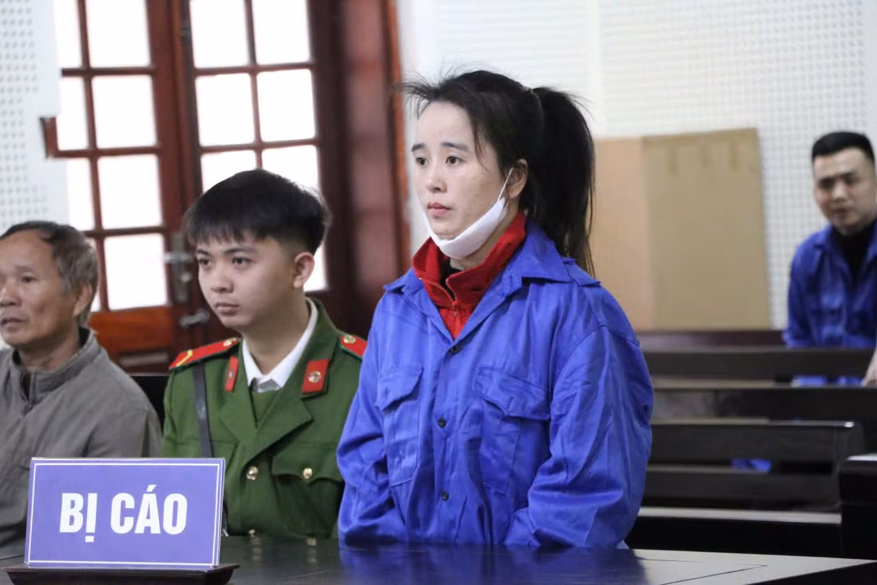 Bị cáo Đào Thị Thảo tại tòa