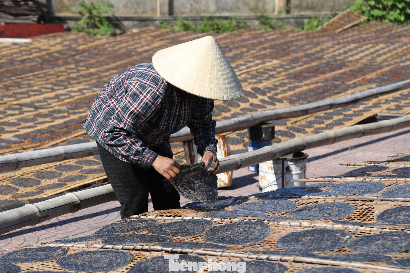 Theo ông Hồng, sở dĩ bánh đa ở đây ngon hơn so với các vùng khác không chỉ bởi cách làm thủ công truyền thống mà nguyên liệu làm bánh cũng được lấy tại chỗ gồm bột gạo hòa trộn với vừng đen cùng một số loại gia vị như gừng, hạt tiêu, tỏi giã nhỏ, trộn vào bột gạo để tráng.
