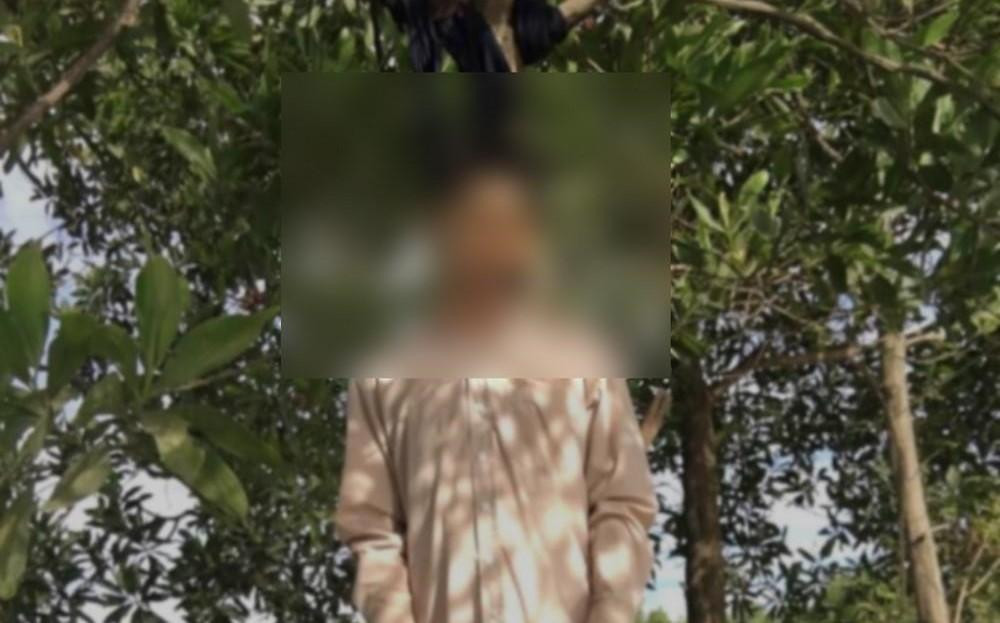 Thi thể người đàn ông được phát hiện trong tư thế treo cổ trên cành cây Thi thể người đàn ông được phát hiện trong tư thế treo cổ trên cành cây