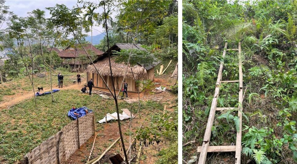 Lô Văn Toàn giấu ma tuý trên đồi phía sau nhà, khi có khách mua, Toàn dùng thang trèo lên đồi để lấy “hàng” để giao dịch.