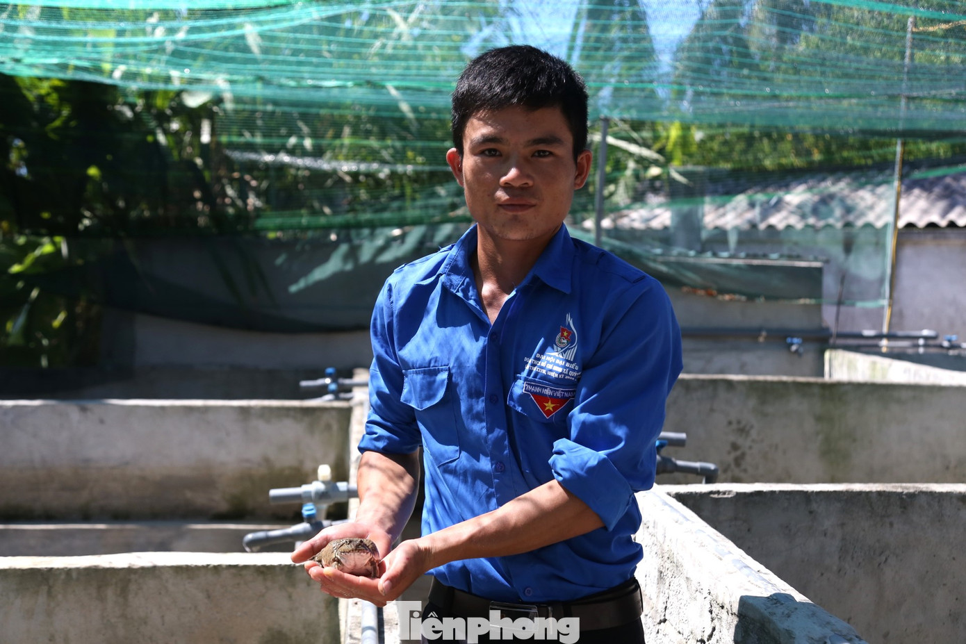 Bùi Văn Thành khởi nghiệp thành công với mô hình nuôi ếch