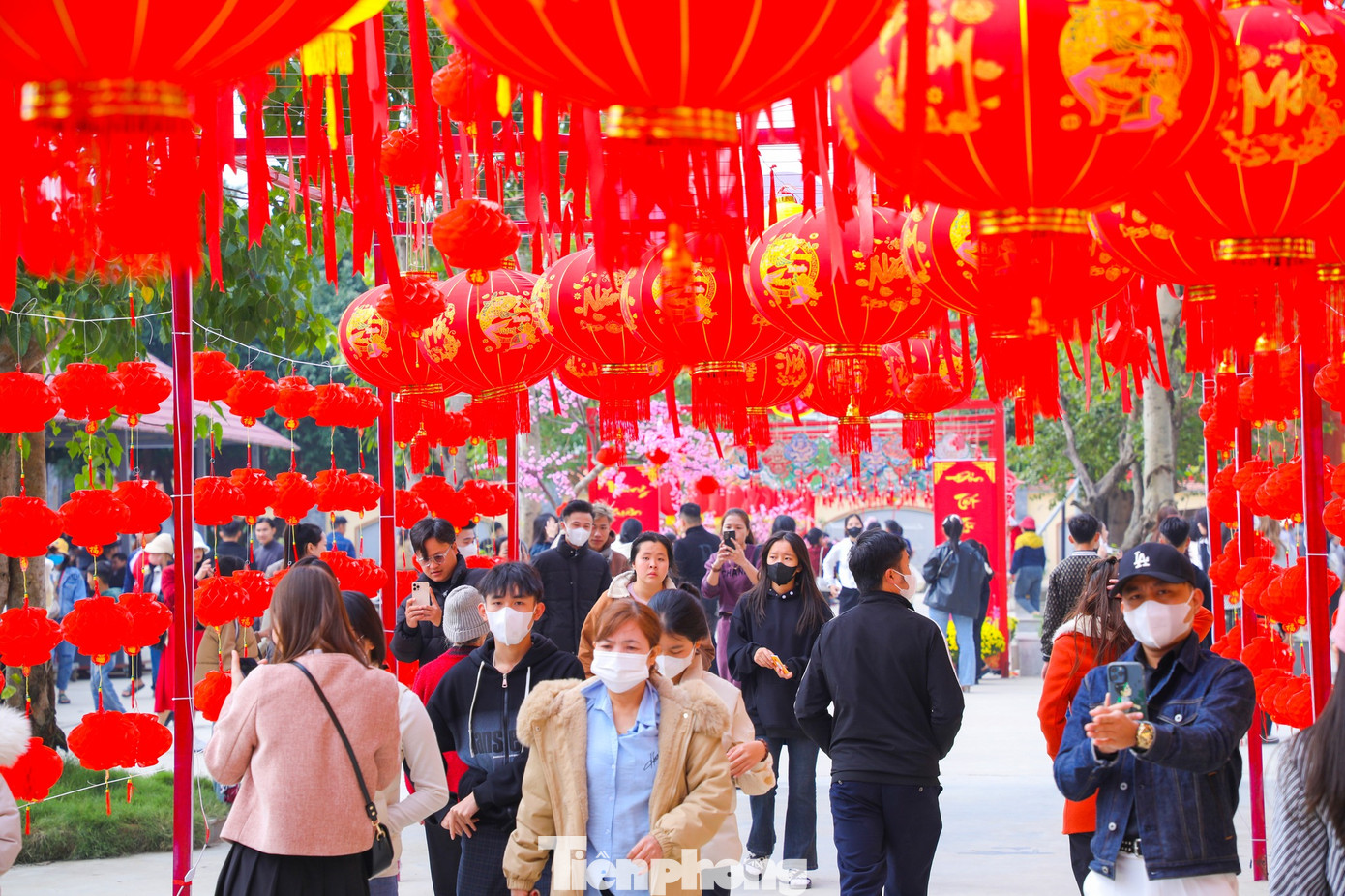 Để phục vụ phật tử và du khách vui xuân, chùa Cổ Am đã bố trí nhiều cụm tiểu cảnh ở khắp khuôn viên. Các cụm tiểu cảnh với màu sắc sặc sỡ hay mang xu hướng hoài cổ, thu hút nhiều du khách tham quan, chụp ảnh lưu niệm.