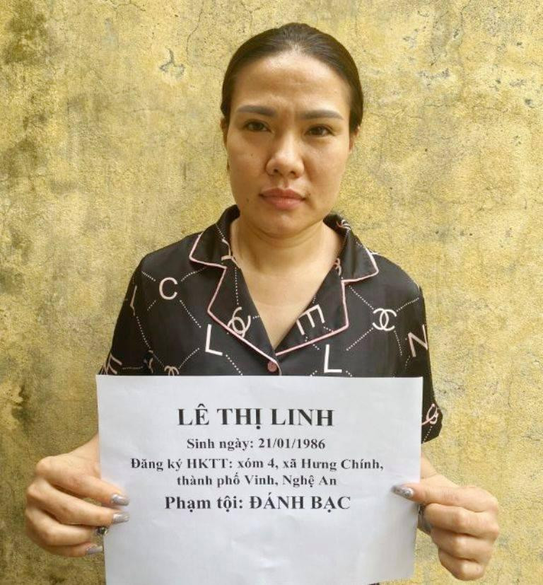 Đối tượng cầm đầu Lê Thị Linh Đối tượng cầm đầu Lê Thị Linh