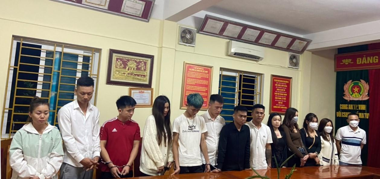 Các đối tượng tại cơ quan Công an Các đối tượng tại cơ quan Công an