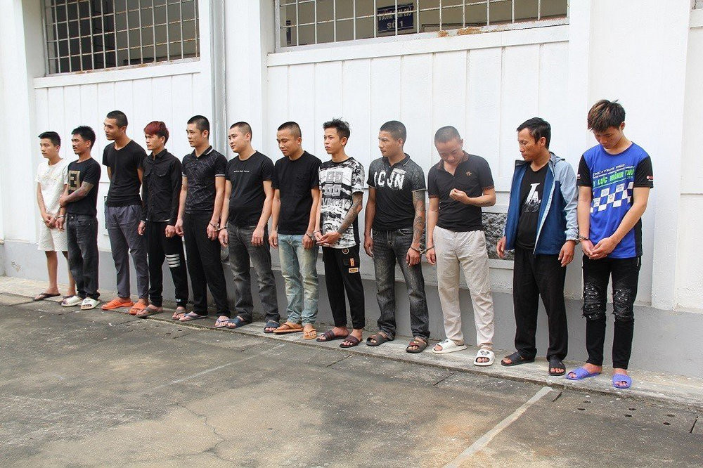 Các đối tượng tại cơ quan Công an