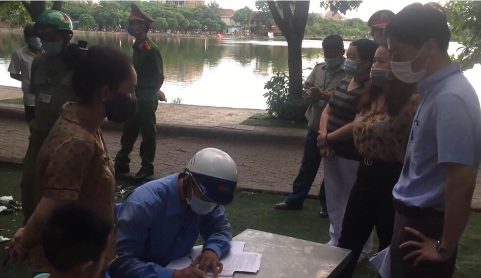 Lập biên bản xử phạt