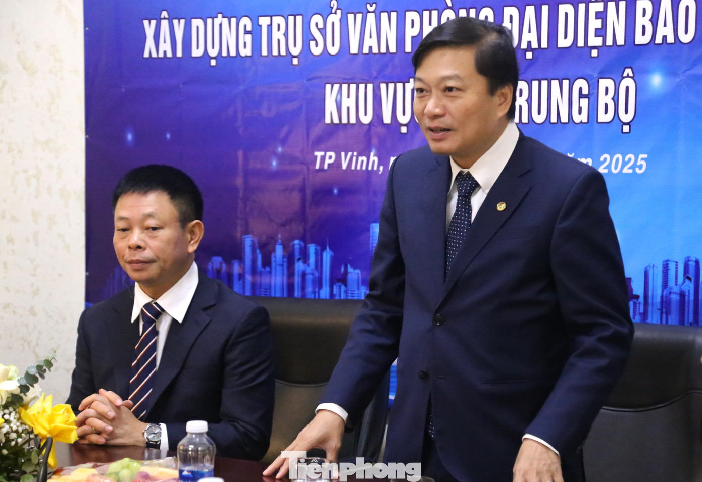 Chủ tịch UBND tỉnh Nghệ An Lê Hồng Vinh phát biểu tại lễ khởi công