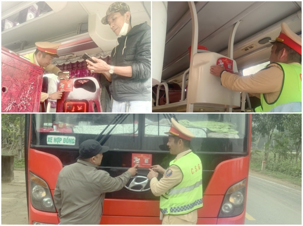 Cán bộ Phòng CSGT Công an Nghệ An tuyên truyền về đăng kí định danh điện tử Cán bộ Phòng CSGT Công an Nghệ An tuyên truyền về đăng kí định danh điện tử