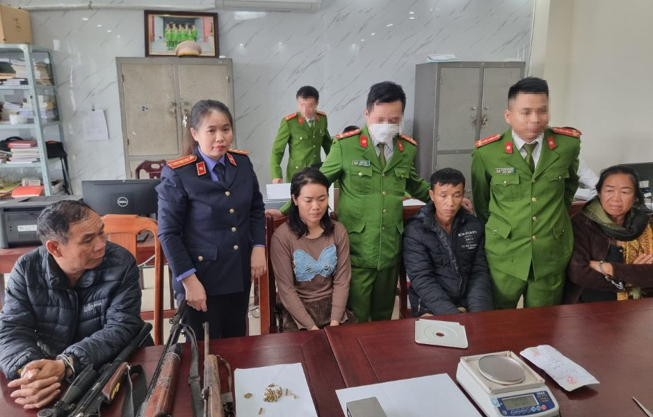 Các đối tượng bị bắt giữ Các đối tượng bị bắt giữ