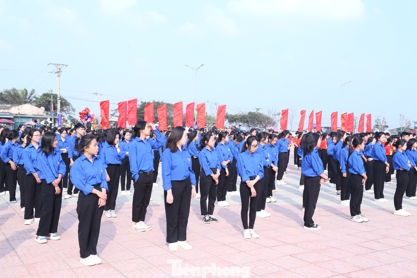 Hơn 1.500 đoàn viên thanh niên tham gia hưởng ứng Lễ khởi động Tháng Thanh niên 2023. Ảnh: Thu Hiền