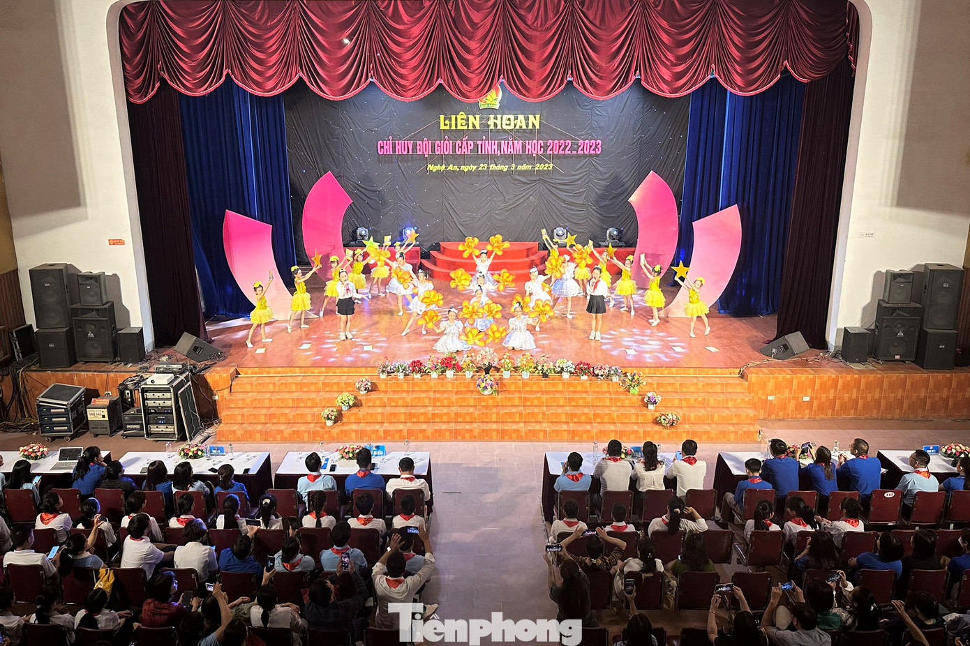 Toàn cảnh Liên hoan Chỉ huy Đội giỏi cấp tỉnh Nghệ An năm học 2022 - 2023. Ảnh: Thu Hiền
