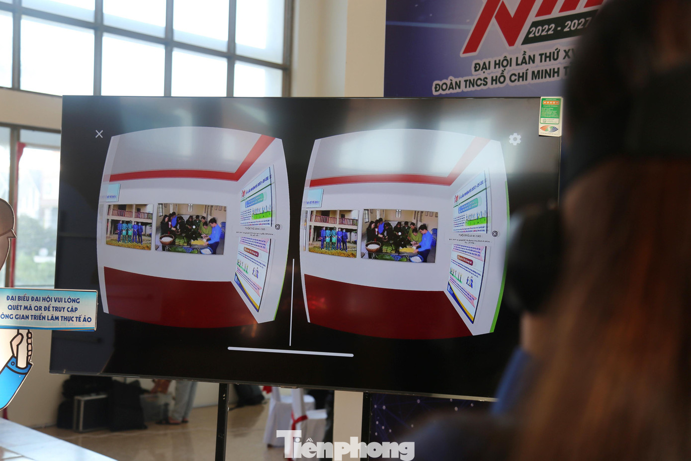 Không gian triển lãm thực tế ảo là điểm mới đầy sáng tạo tại Đại hội Đoàn Hà Tĩnh lần thứ XVIII