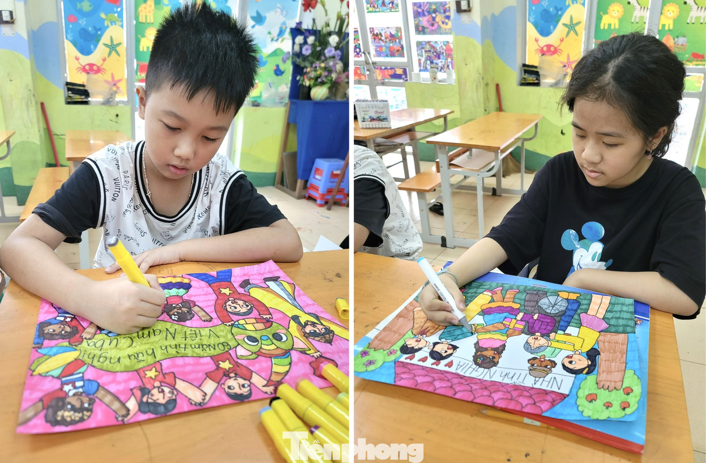 Các bức tranh của thiếu nhi Nghệ An không chỉ thể hiện được tính nghệ thuật mà còn truyền tải thông điệp, nội dung phong phú, sâu sắc khắc họa đậm nét về tình hữu nghị trong sáng, thủy chung hai nước Việt Nam - Cuba. Các bức tranh của thiếu nhi Nghệ An không chỉ thể hiện được tính nghệ thuật mà còn truyền tải thông điệp, nội dung phong phú, sâu sắc khắc họa đậm nét về tình hữu nghị trong sáng, thủy chung hai nước Việt Nam - Cuba.