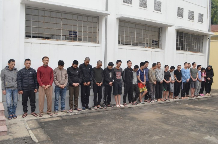 Các đối tượng bị bắt giữ Các đối tượng bị bắt giữ