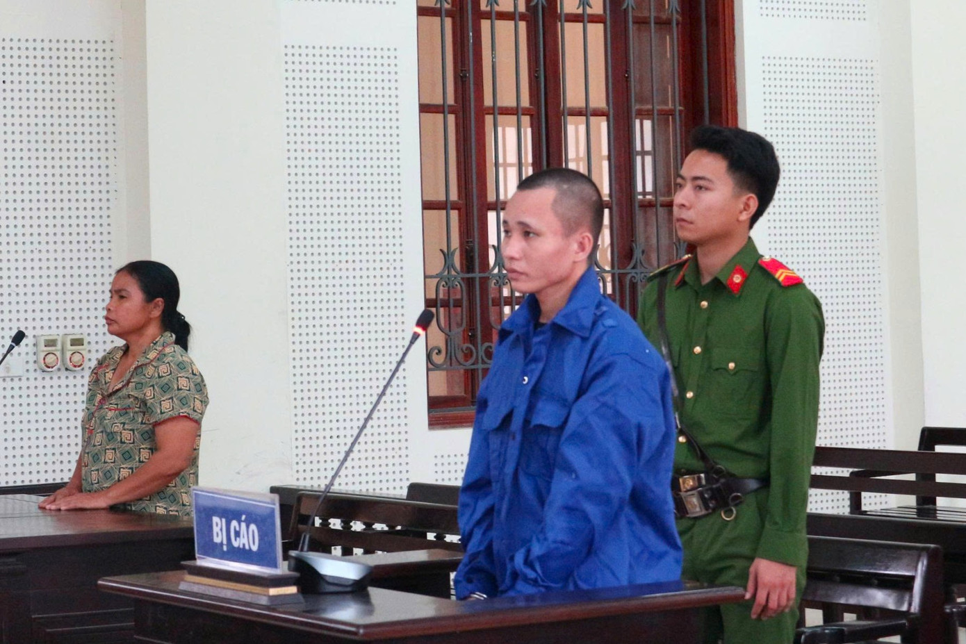 Bị cáo Nguyễn Duy Ôn tại tòa