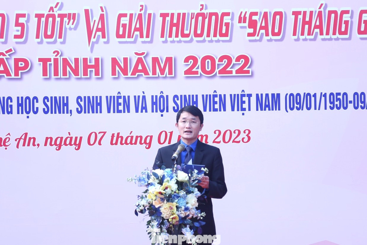 Anh Trần Linh, Phó Bí thư Tỉnh Đoàn Nghệ An phát biểu khai mạc chương trình. Anh Trần Linh, Phó Bí thư Tỉnh Đoàn Nghệ An phát biểu khai mạc chương trình.