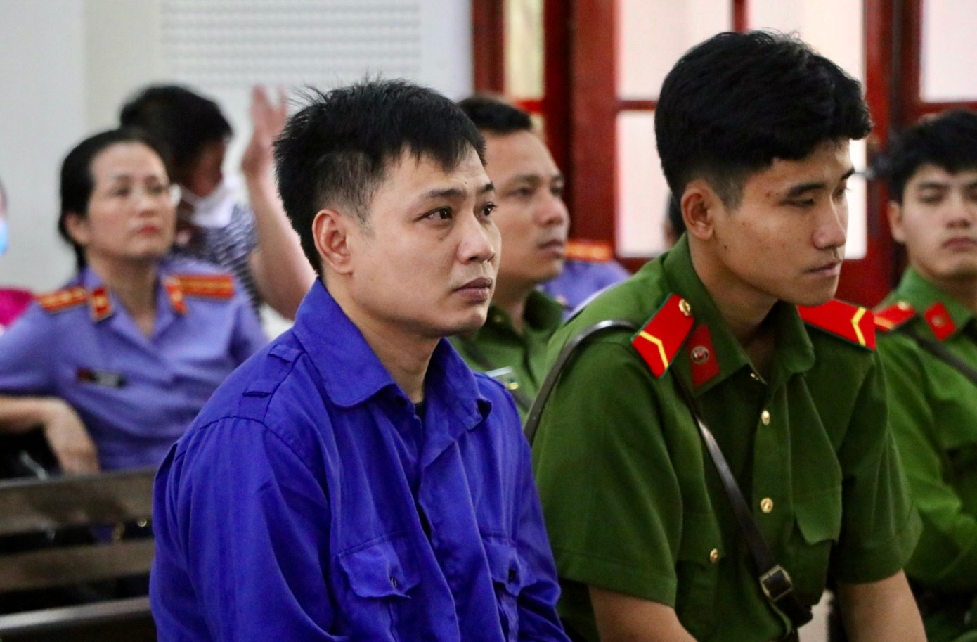 Bị cáo Nguyễn Duy Quân tại toà