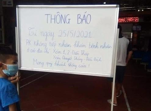 Thông báo không tiếp nhận khám bệnh nhân có địa chỉ liên quan đến người mắc COVID-19 của Phòng khám đa khoa 115 Phú Hậu. Thông báo không tiếp nhận khám bệnh nhân có địa chỉ liên quan đến người mắc COVID-19 của Phòng khám đa khoa 115 Phú Hậu.